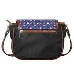 4th of July American Star Pattern Print Saddle Bag