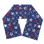 4th of July American Star Pattern Print Scarf