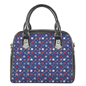 4th of July American Star Pattern Print Shoulder Handbag