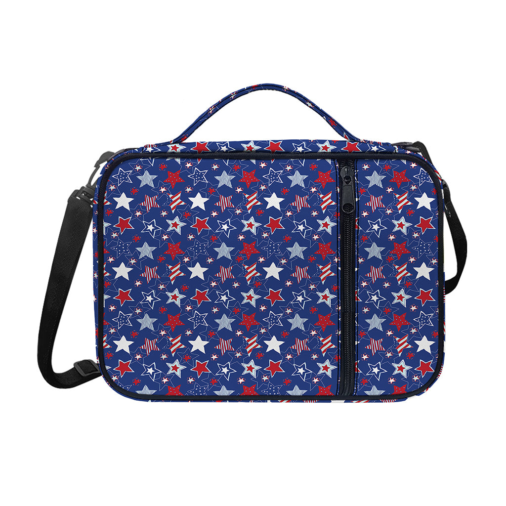 4th of July American Star Pattern Print Shoulder Strap Bible Bag