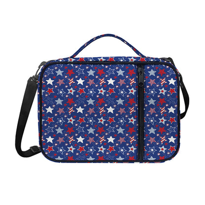 4th of July American Star Pattern Print Shoulder Strap Bible Bag