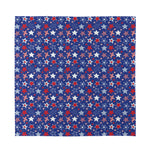 4th of July American Star Pattern Print Silk Bandana