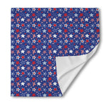 4th of July American Star Pattern Print Silk Bandana