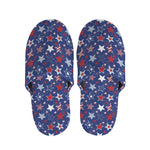 4th of July American Star Pattern Print Slippers