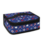 4th of July American Star Pattern Print Small Lunch Bag
