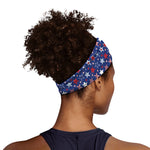 4th of July American Star Pattern Print Sports Headband