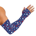 4th of July American Star Pattern Print Sun Protection Arm Sleeves