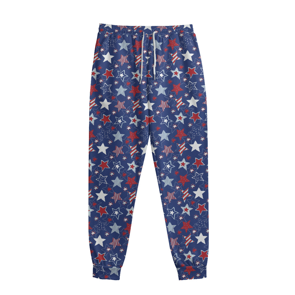4th of July American Star Pattern Print Sweatpants