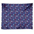 4th of July American Star Pattern Print Tapestry