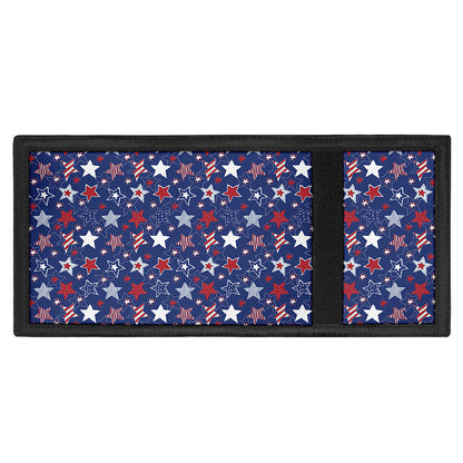 4th of July American Star Pattern Print Trifold Wallet