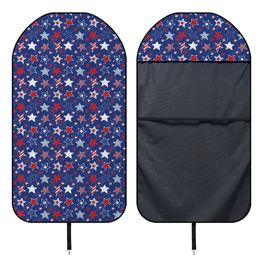4th of July American Star Pattern Print Waterproof Car Seat Cover