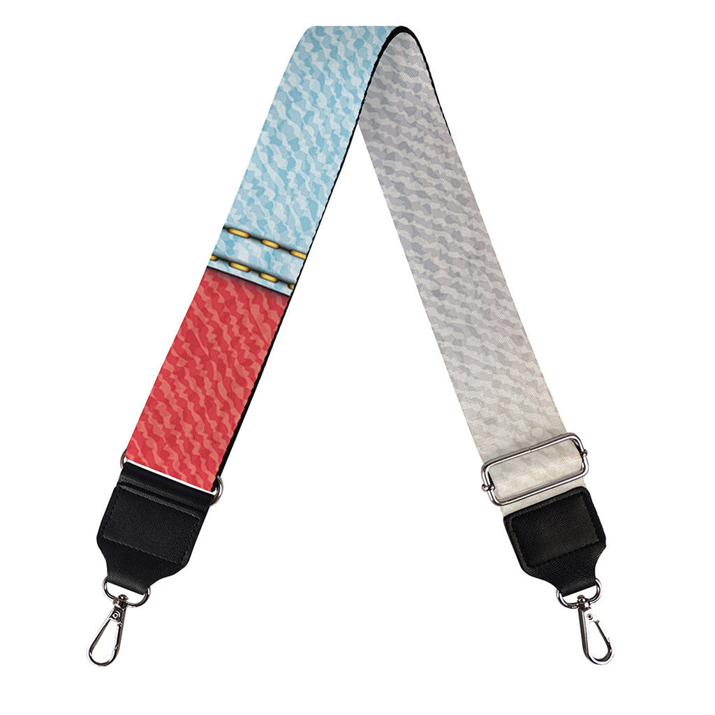 4th of July USA Denim Patchwork Print Bag Strap