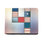 4th of July USA Denim Patchwork Print Bifold Wallet