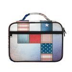 4th of July USA Denim Patchwork Print Briefcase Bible Bag