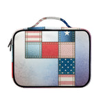 4th of July USA Denim Patchwork Print Briefcase Bible Bag