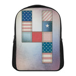 4th of July USA Denim Patchwork Print Casual Backpack