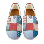 4th of July USA Denim Patchwork Print Casual Shoes