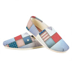 4th of July USA Denim Patchwork Print Casual Shoes