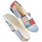 4th of July USA Denim Patchwork Print Casual Shoes
