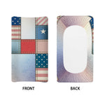 4th of July USA Denim Patchwork Print Changing Pad Cover
