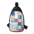 4th of July USA Denim Patchwork Print Sling Bag