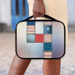 4th of July USA Denim Patchwork Print Classic Bible Case