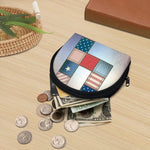 4th of July USA Denim Patchwork Print Coin Purse