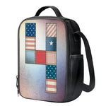 4th of July USA Denim Patchwork Print Crossbody Lunch Bag