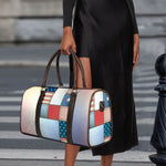 4th of July USA Denim Patchwork Print Duffle Bag