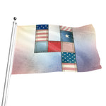 4th of July USA Denim Patchwork Print Flag