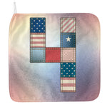 4th of July USA Denim Patchwork Print Hand Towel
