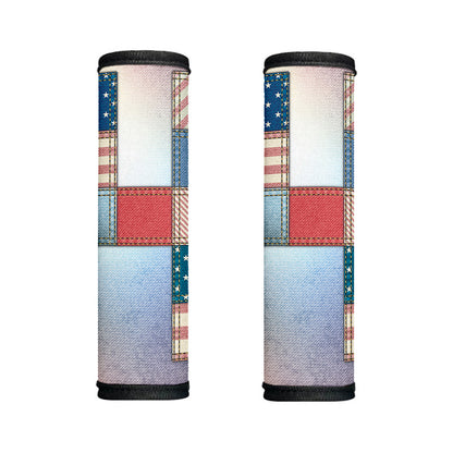 4th of July USA Denim Patchwork Print Handle Covers