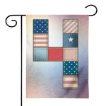 4th of July USA Denim Patchwork Print House Flag