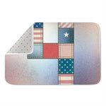 4th of July USA Denim Patchwork Print Indoor Door Mat