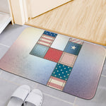 4th of July USA Denim Patchwork Print Indoor Door Mat