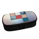 4th of July USA Denim Patchwork Print Insulin Cooler Travel Case