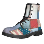 4th of July USA Denim Patchwork Print Backpack