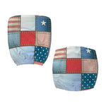 4th of July USA Denim Patchwork Print Office Chair Cover