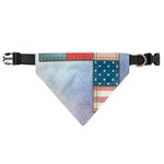 4th of July USA Denim Patchwork Print Over The Collar Dog Bandana