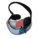 4th of July USA Denim Patchwork Print Pet Sling Carrier