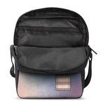 4th of July USA Denim Patchwork Print Rectangular Crossbody Bag