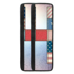 4th of July USA Denim Patchwork Print Refrigerator Handle Covers