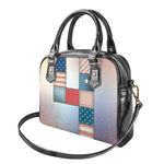 4th of July USA Denim Patchwork Print Shoulder Handbag