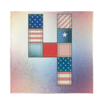 4th of July USA Denim Patchwork Print Silk Bandana