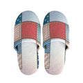 4th of July USA Denim Patchwork Print Slippers