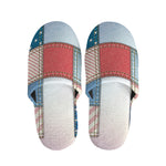 4th of July USA Denim Patchwork Print Slippers