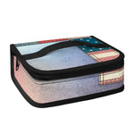 4th of July USA Denim Patchwork Print Small Lunch Bag