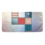4th of July USA Denim Patchwork Print Towel