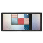 4th of July USA Denim Patchwork Print Trifold Wallet