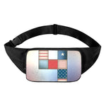 4th of July USA Denim Patchwork Print Waist Bag